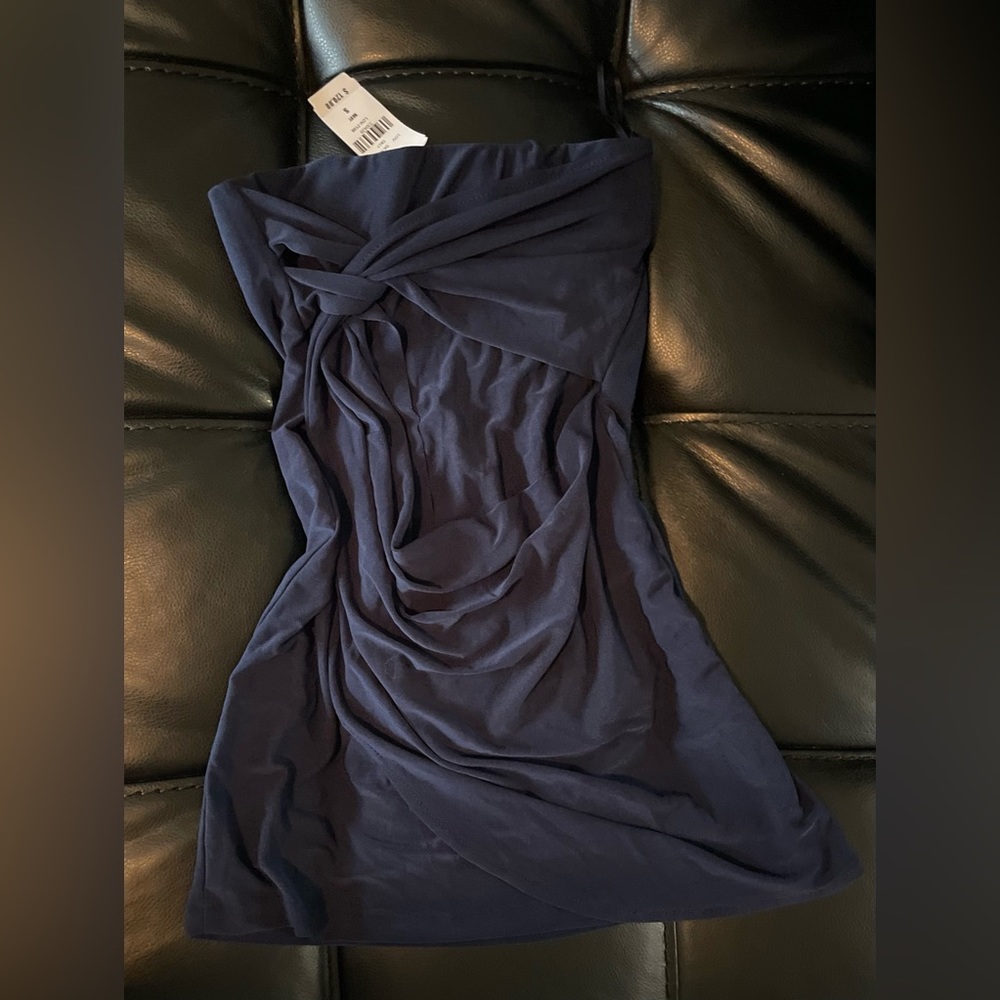 Navy Tube Top Shirt